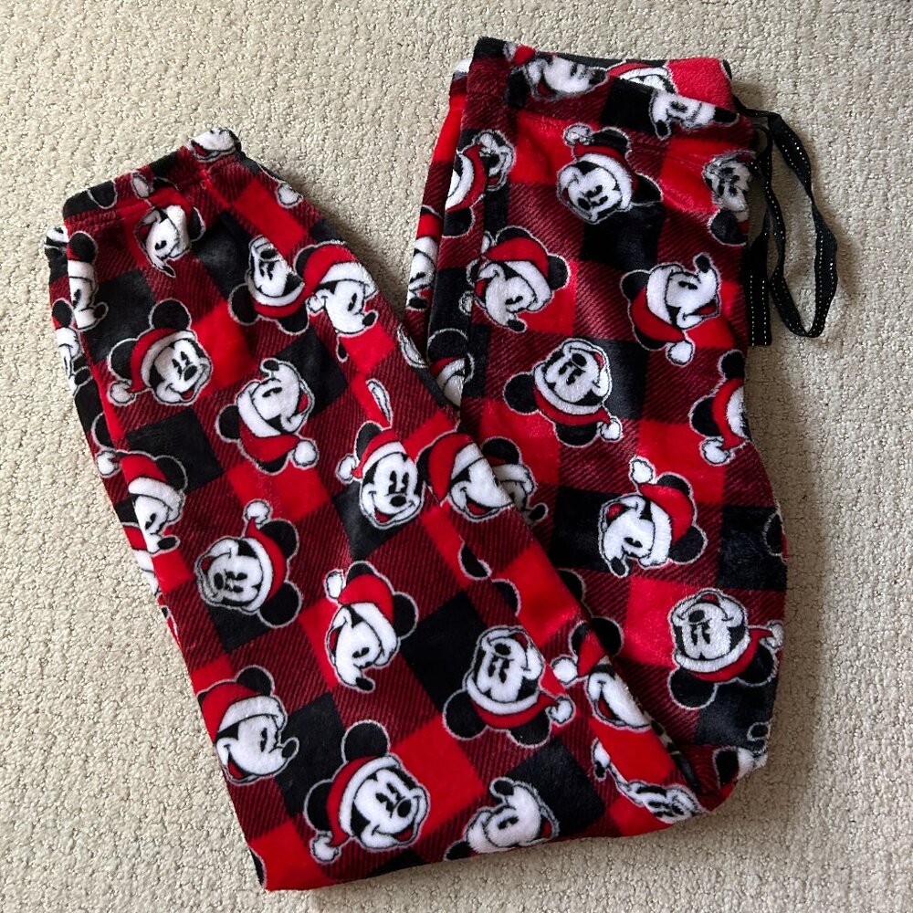 Disney Mickey Mouse Santa Christmas Pajama Pants